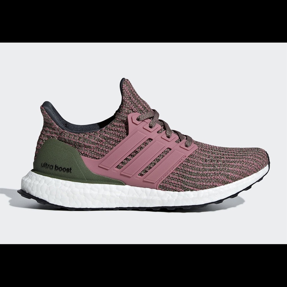 Adidas Ultraboost olive and pink size 7.5
